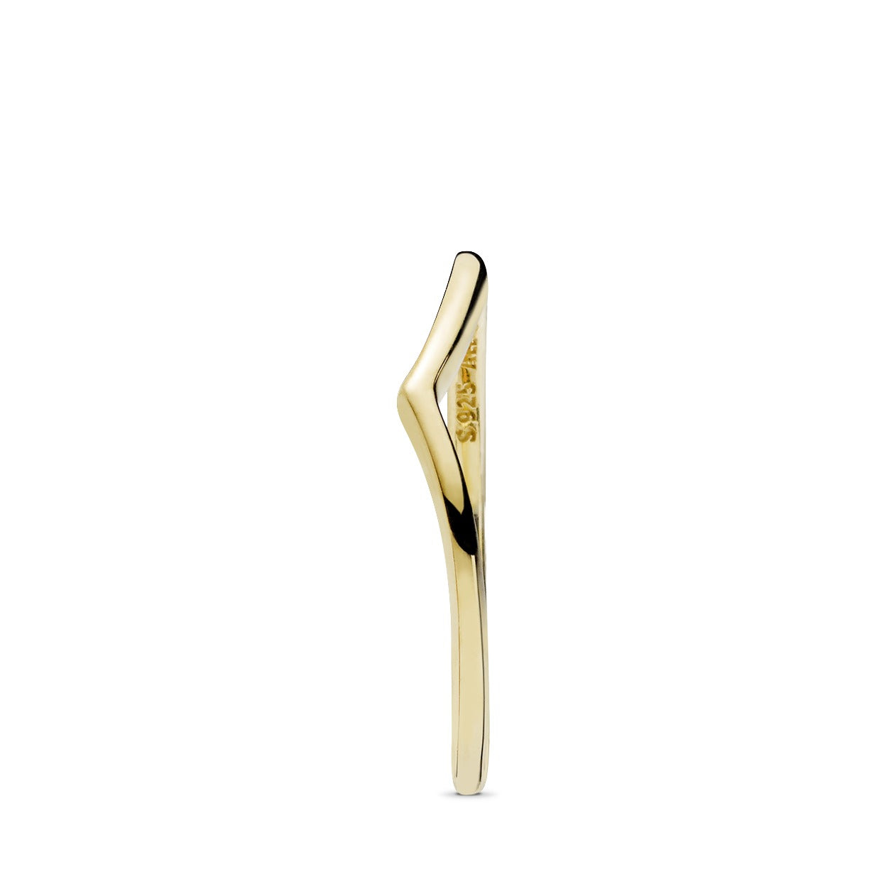 Wishbone 14k Gold Plated ring