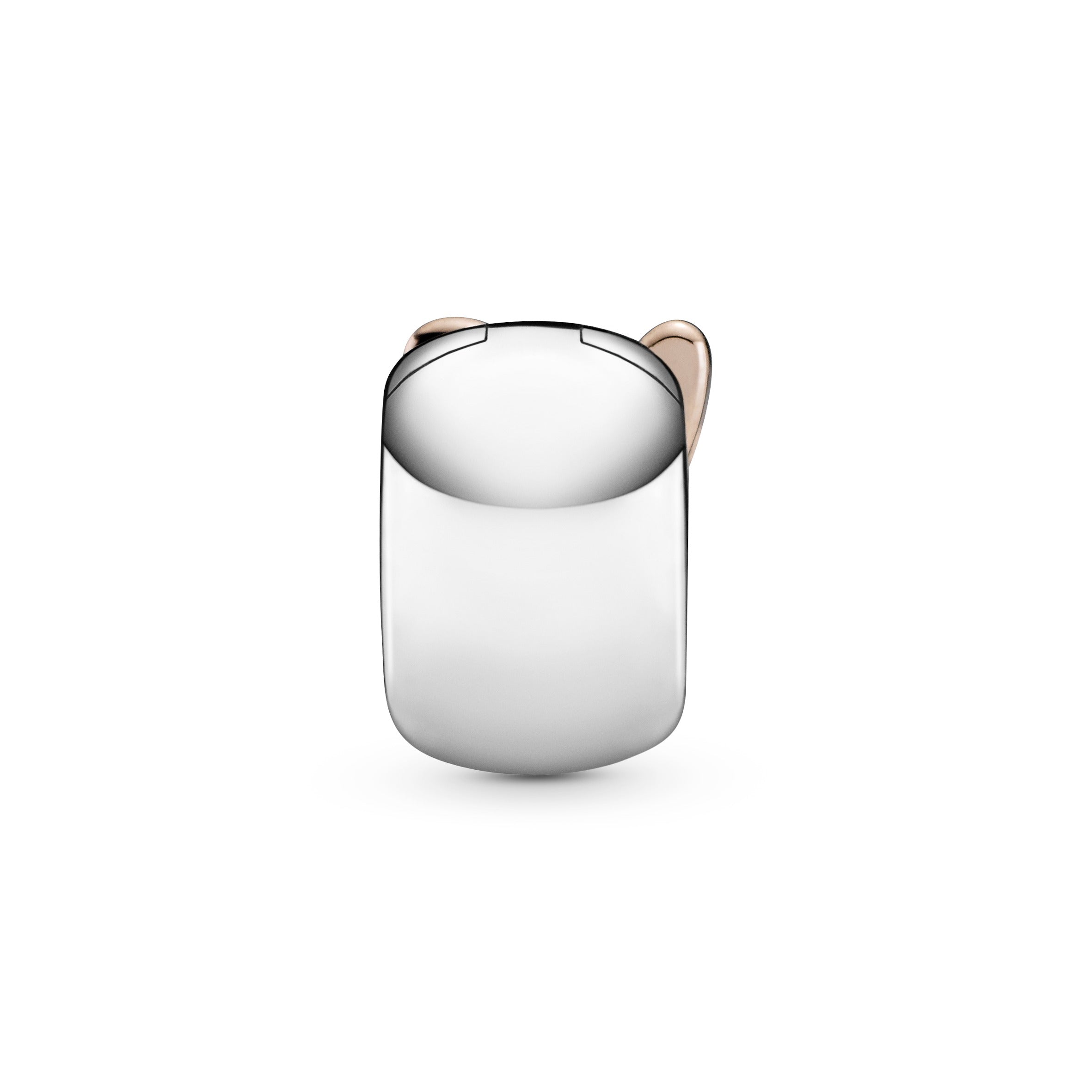 Heart 14k Rose Gold-plated and sterling silver clip