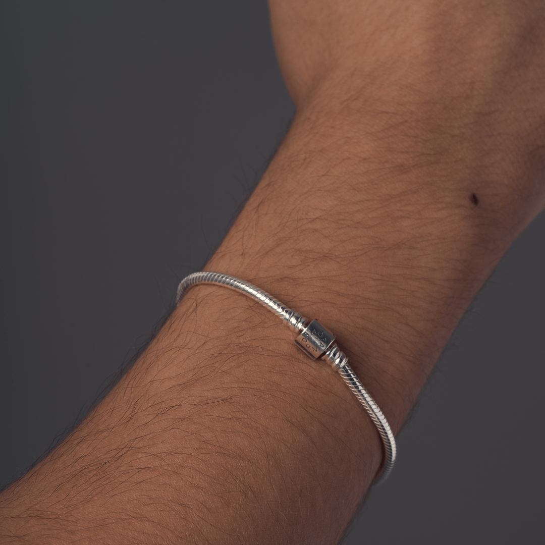 Pandora Moments Barrel Clasp Snake Chain Bracelet