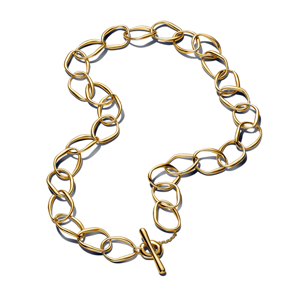 Organically Shaped Link Necklace