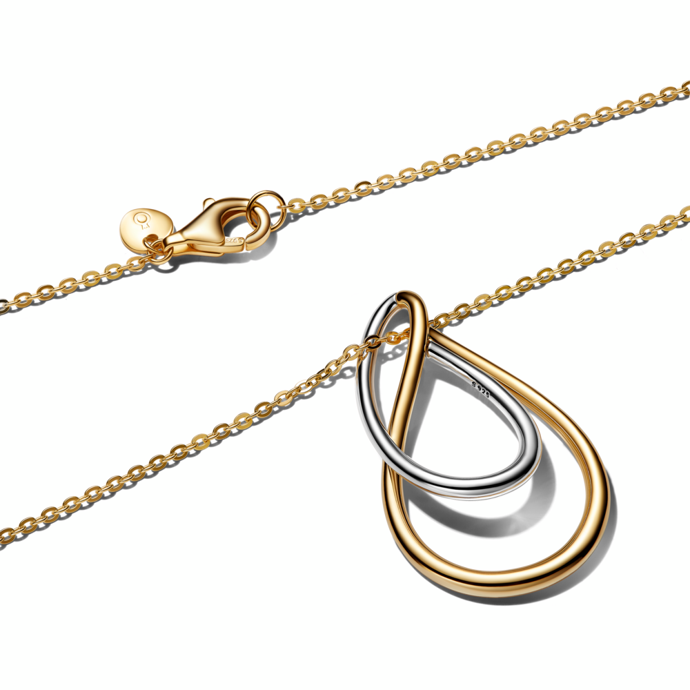 Sterling silver and 14k gold-plated pedant necklace