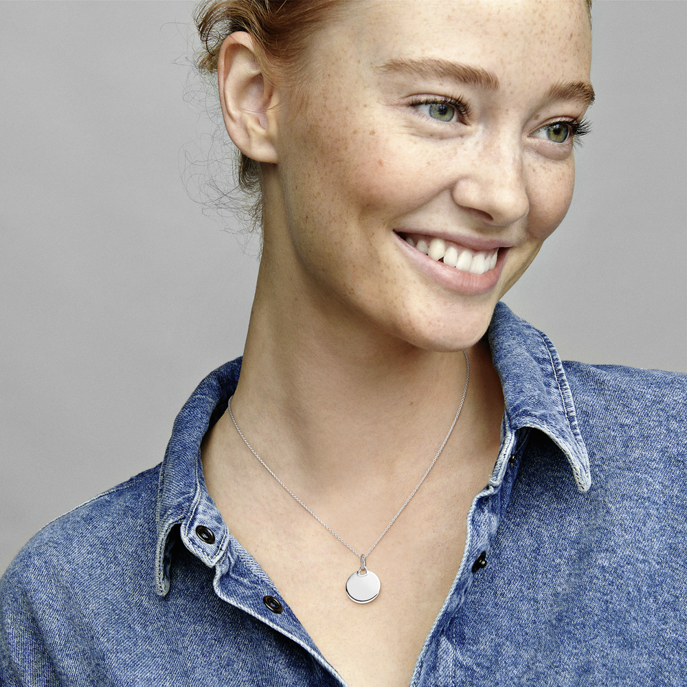 Engravable Round Tag Pendant