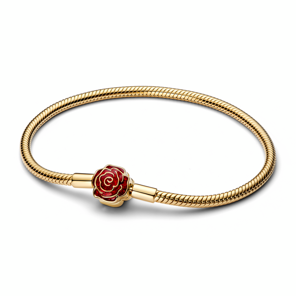 Disney Beauty & The Beast snake chain 14k gold-plated