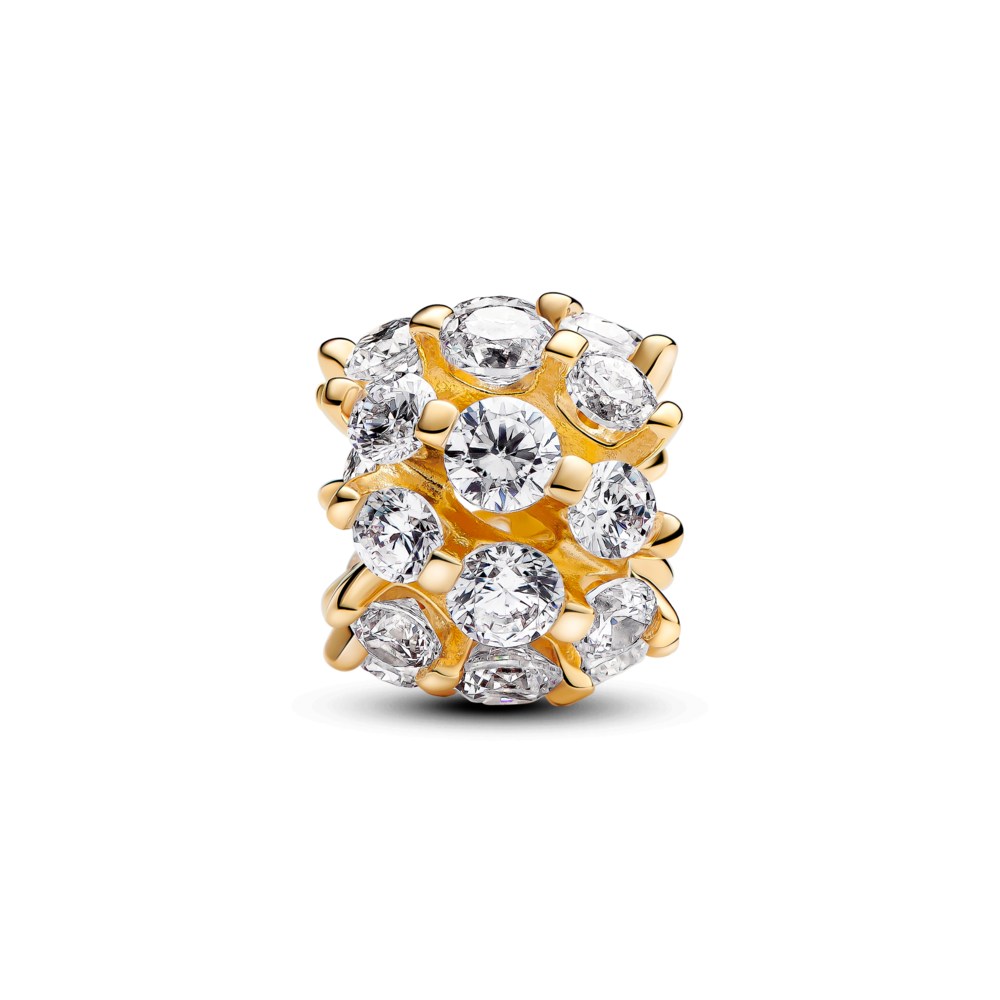 Sparkling Round Charm