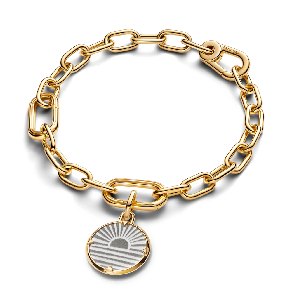 Sunrise Medallion Charm
14k gold plating