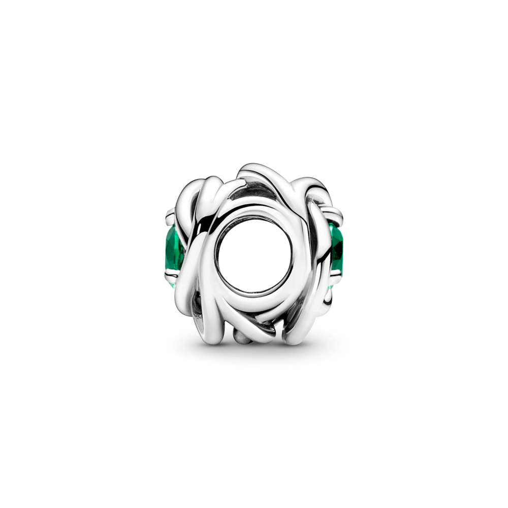 May Birthstone Eternity Circle Charm