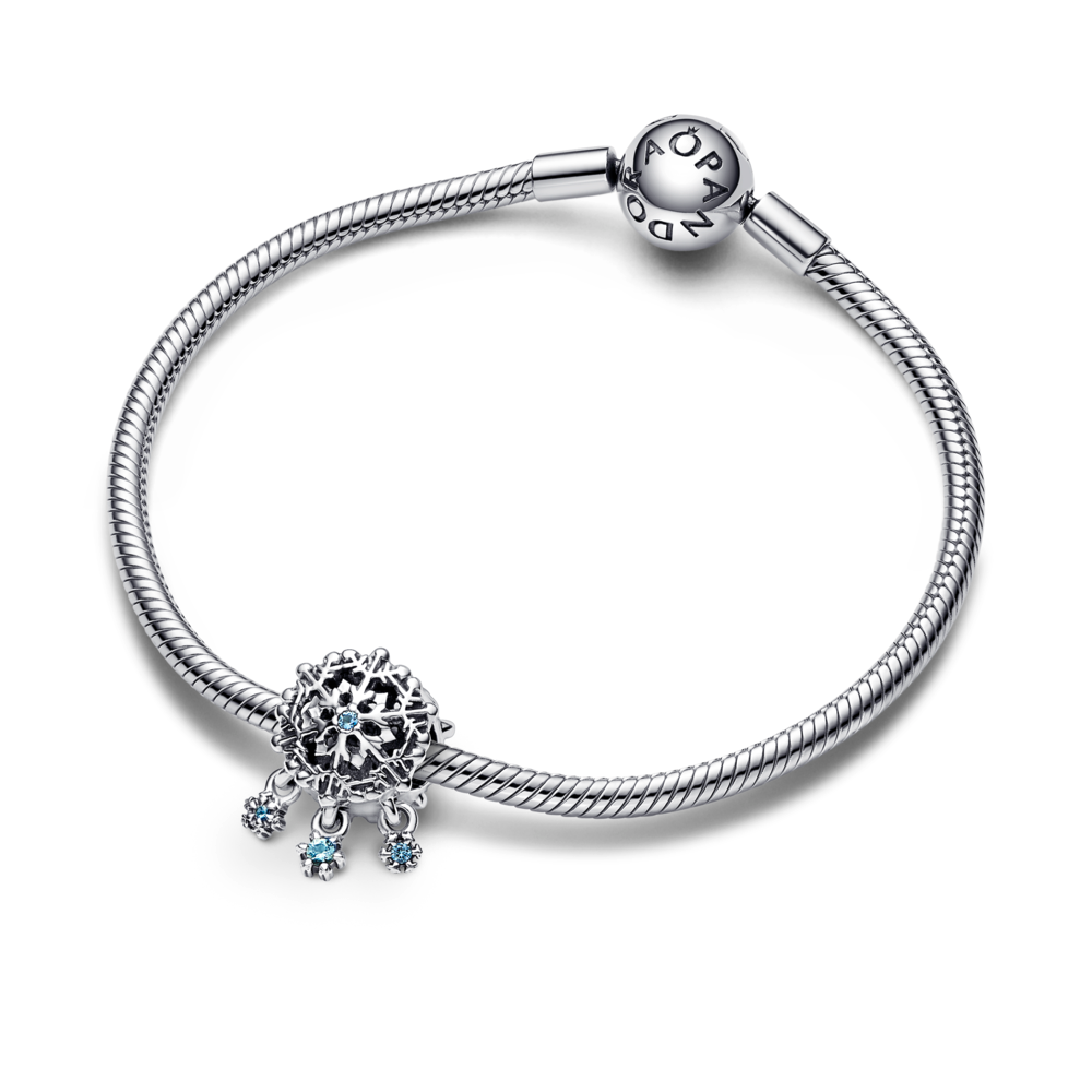 Icy Snowflake Drop Charm