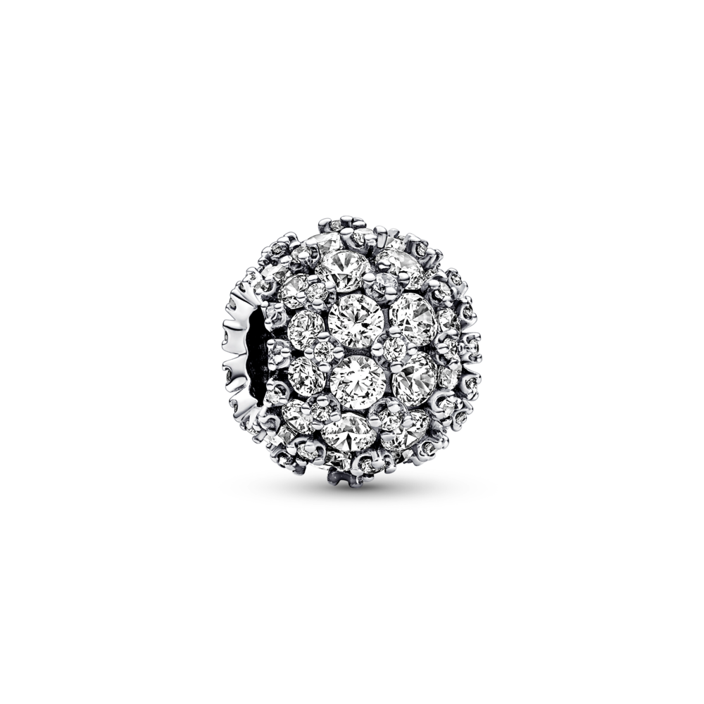 Sparkling Pavé Round Charm