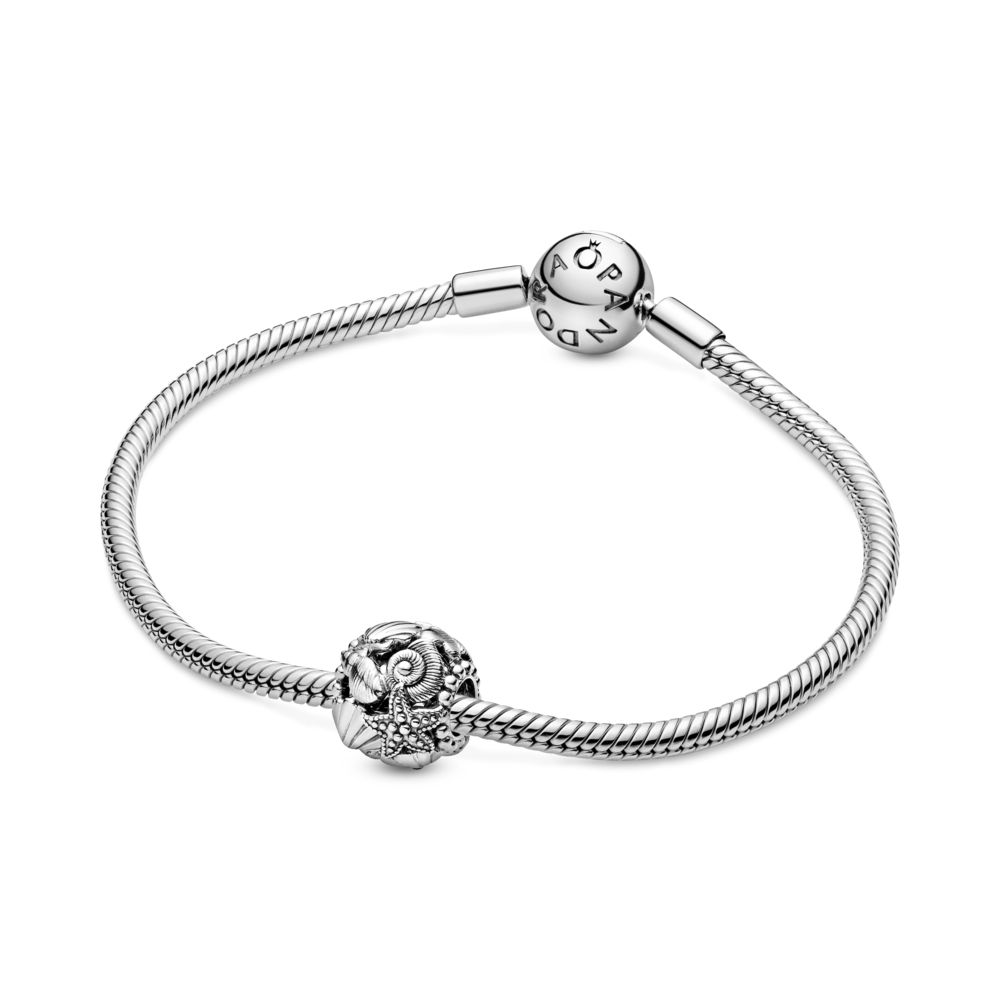 Openwork Starfish, Shells & Hearts Charm