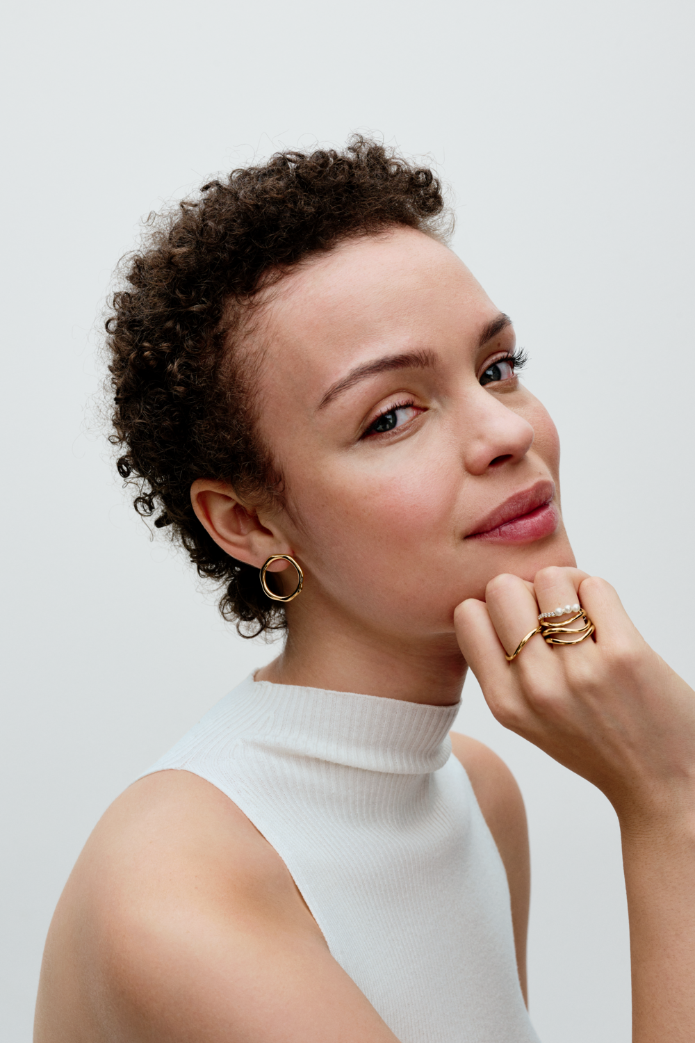 Organically Shaped Band Ring