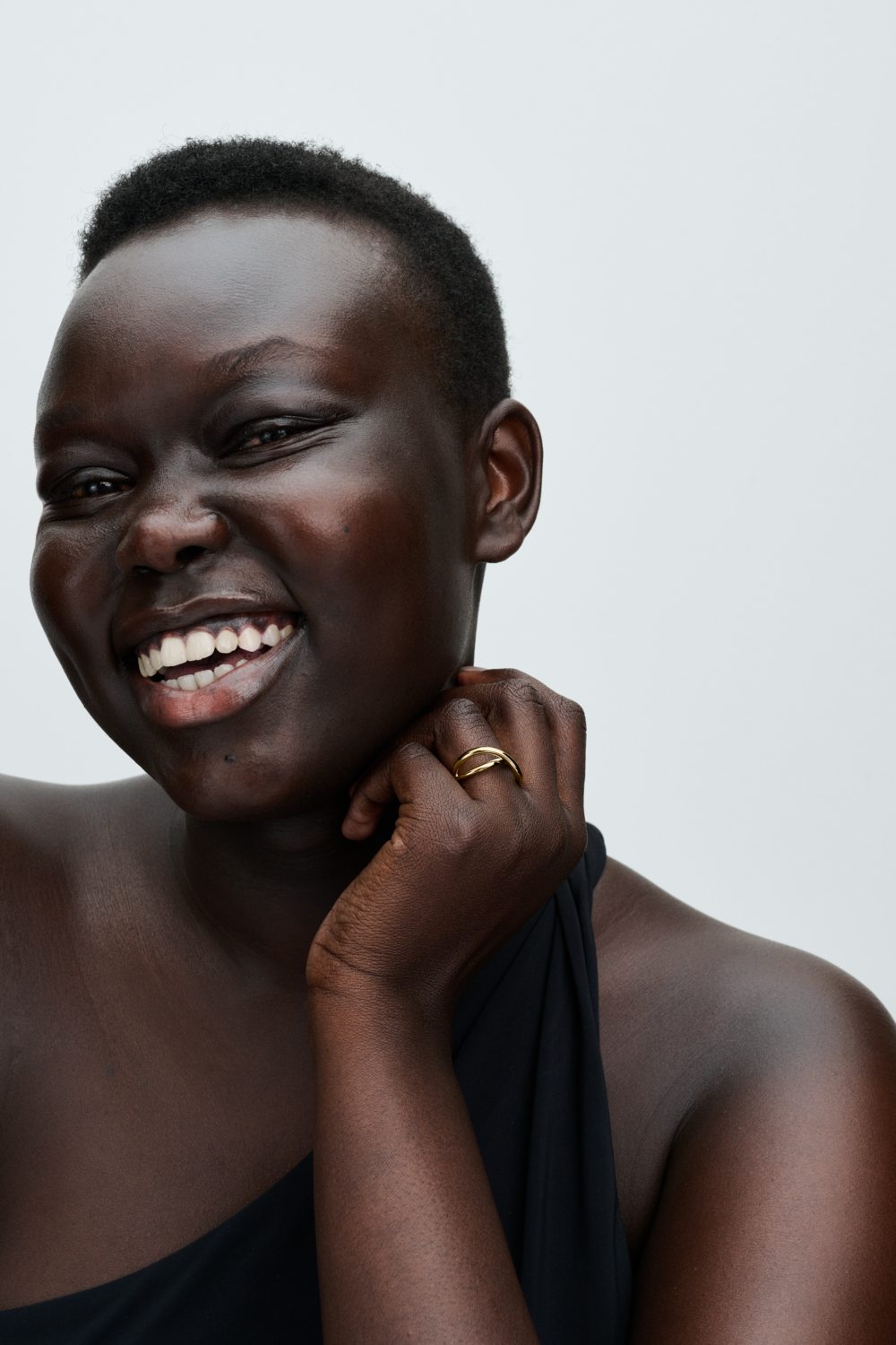 Organically Shaped Infinity Ring