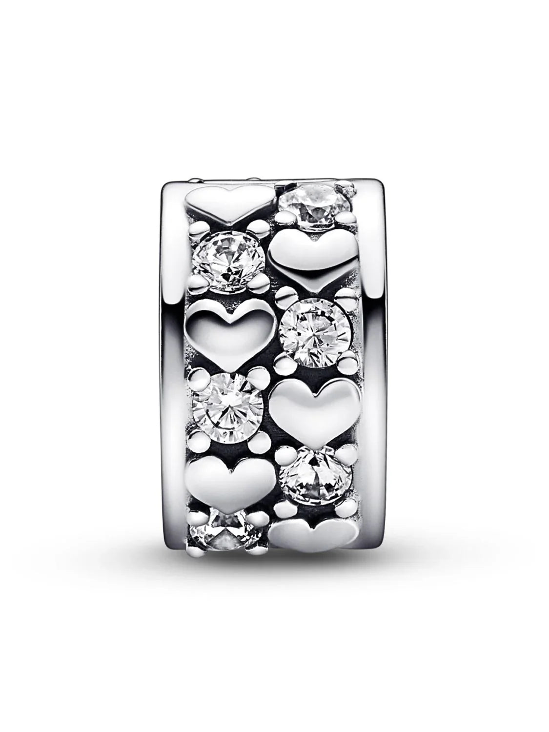 Infinite Hearts Sparkling Clip Charm