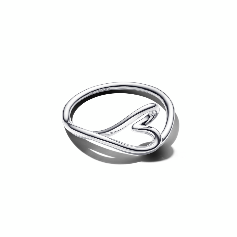 Heart sterling silver ring