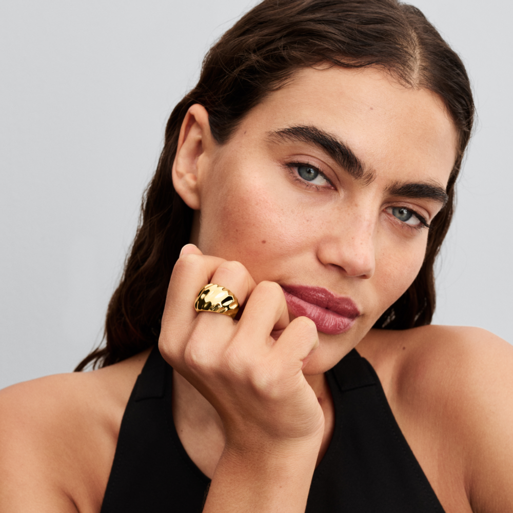 Rippled Statement Ring