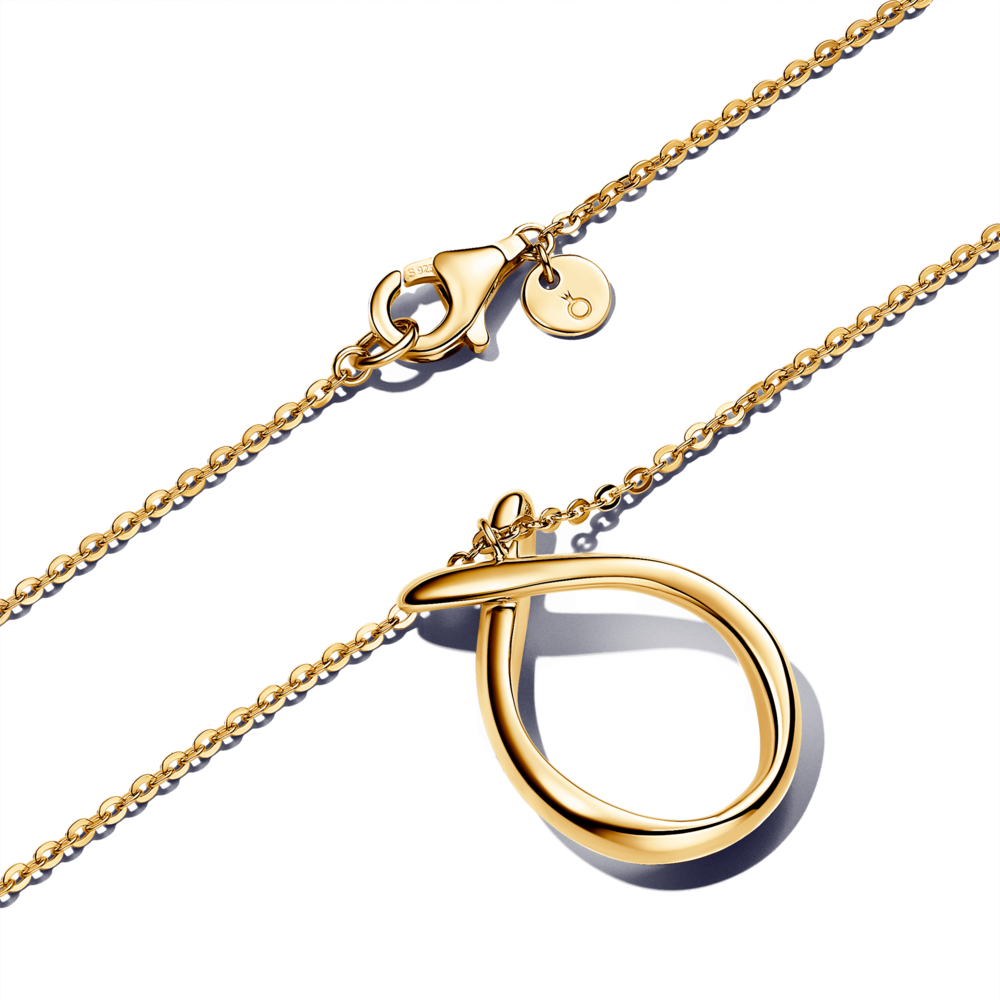 Organically Shaped Pendant Necklace