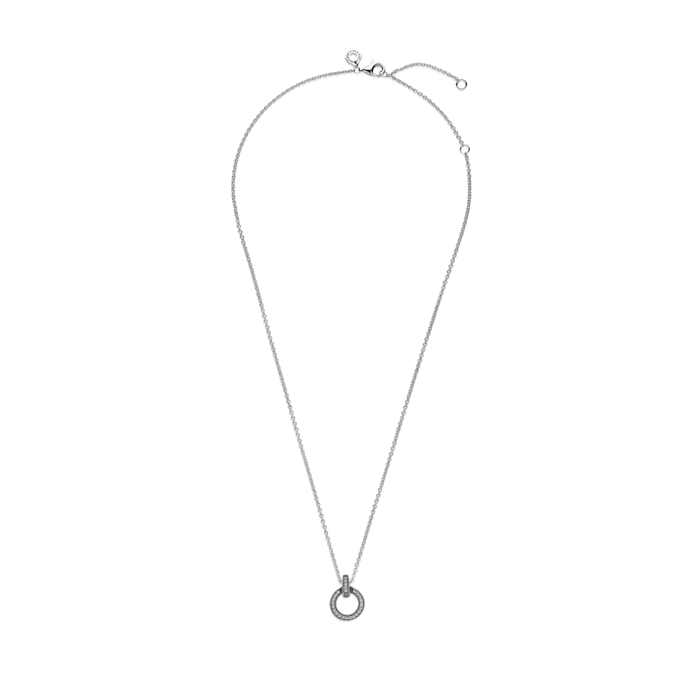 Double Circle Pendant & Necklace