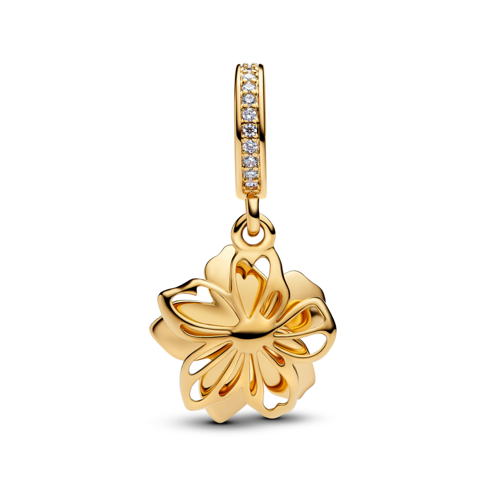 Blue Blossom Dangle Charm
14k gold plating