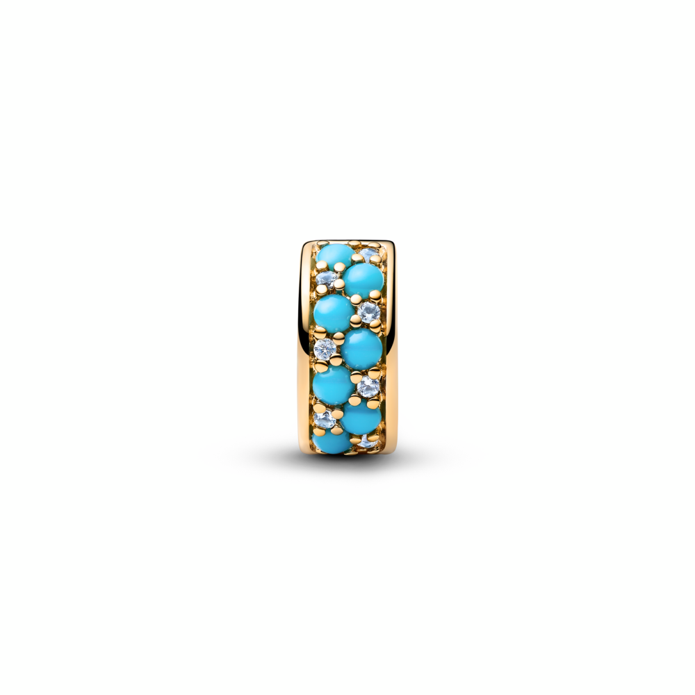 Aqua Blue Clip Charm
