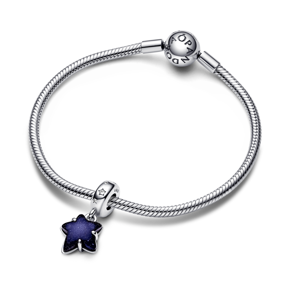 Celestial Galaxy Star Murano Dangle Charm