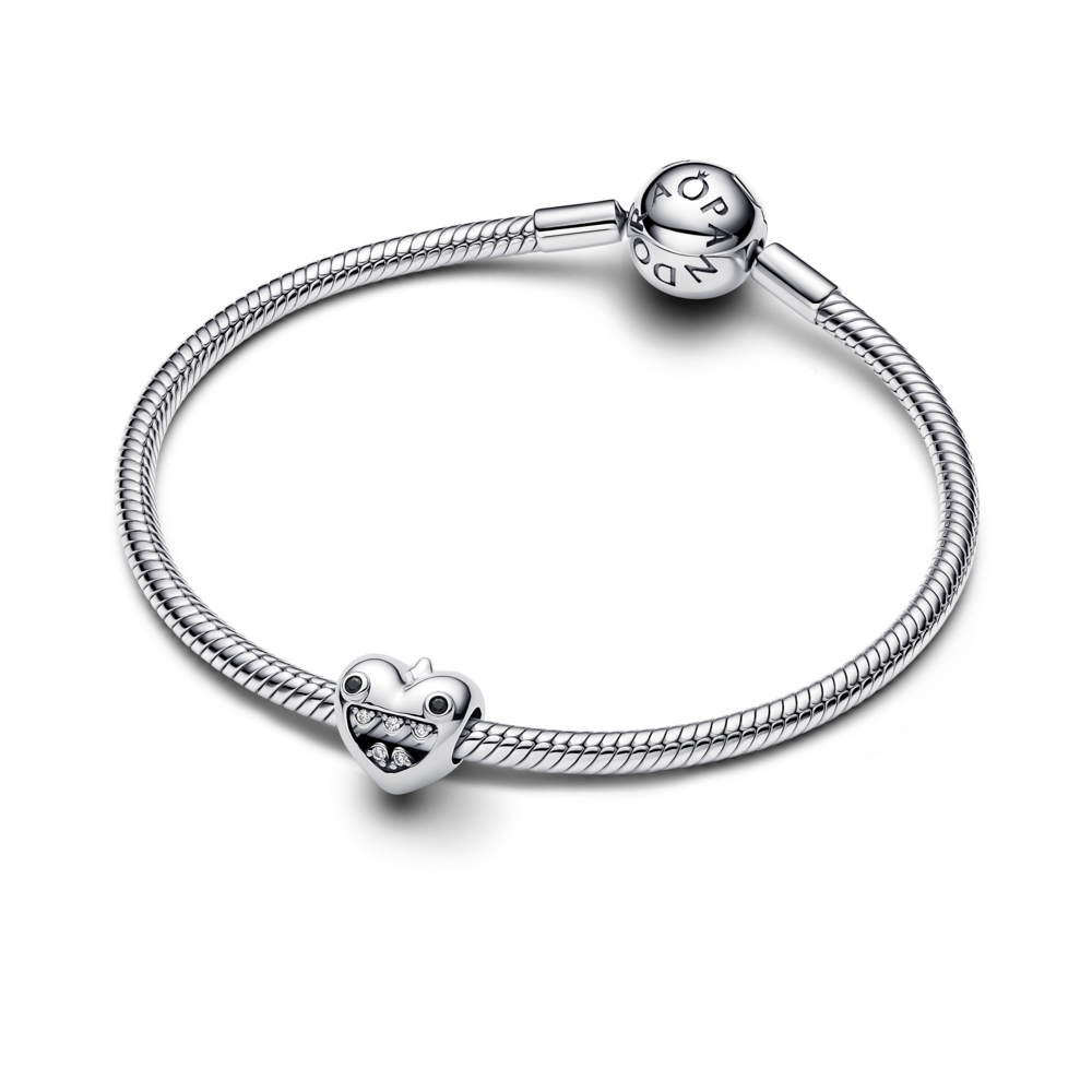 Mum's Little Monsters Heart Charm