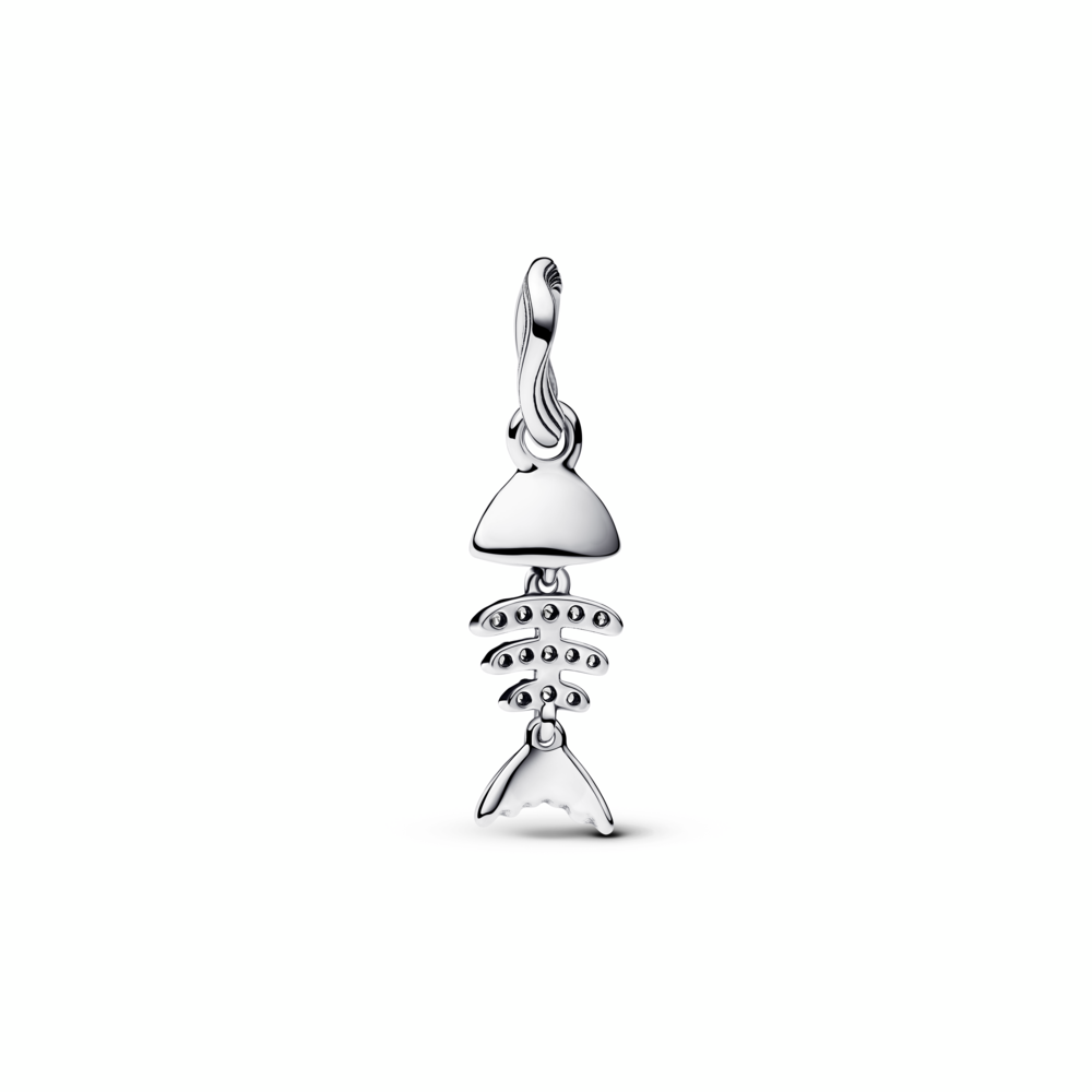 Turquoise-coloured Fishbone Dangle Charm