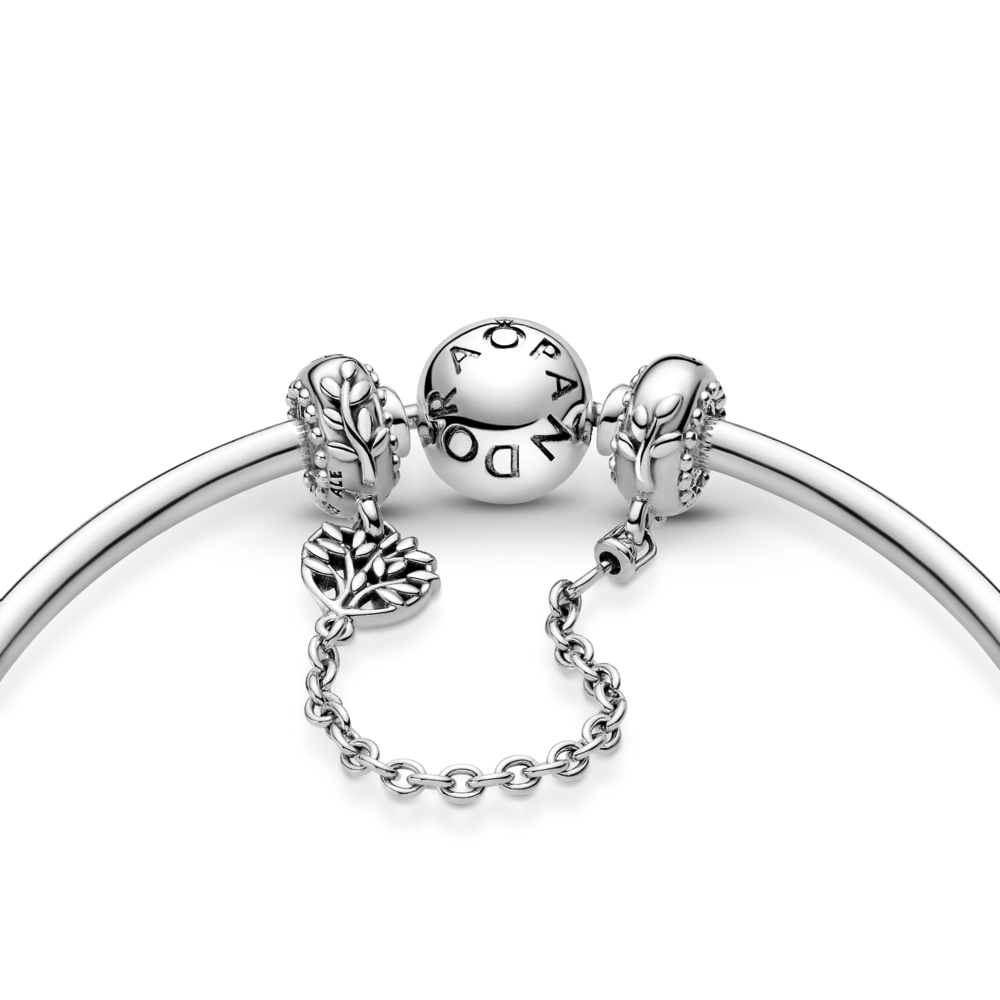 Heart Family Tree Safety Chain Charm