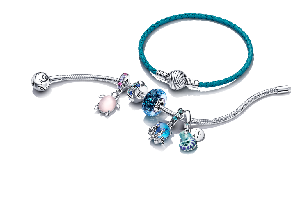 Murano Glass Cute Octopus Dangle Charm