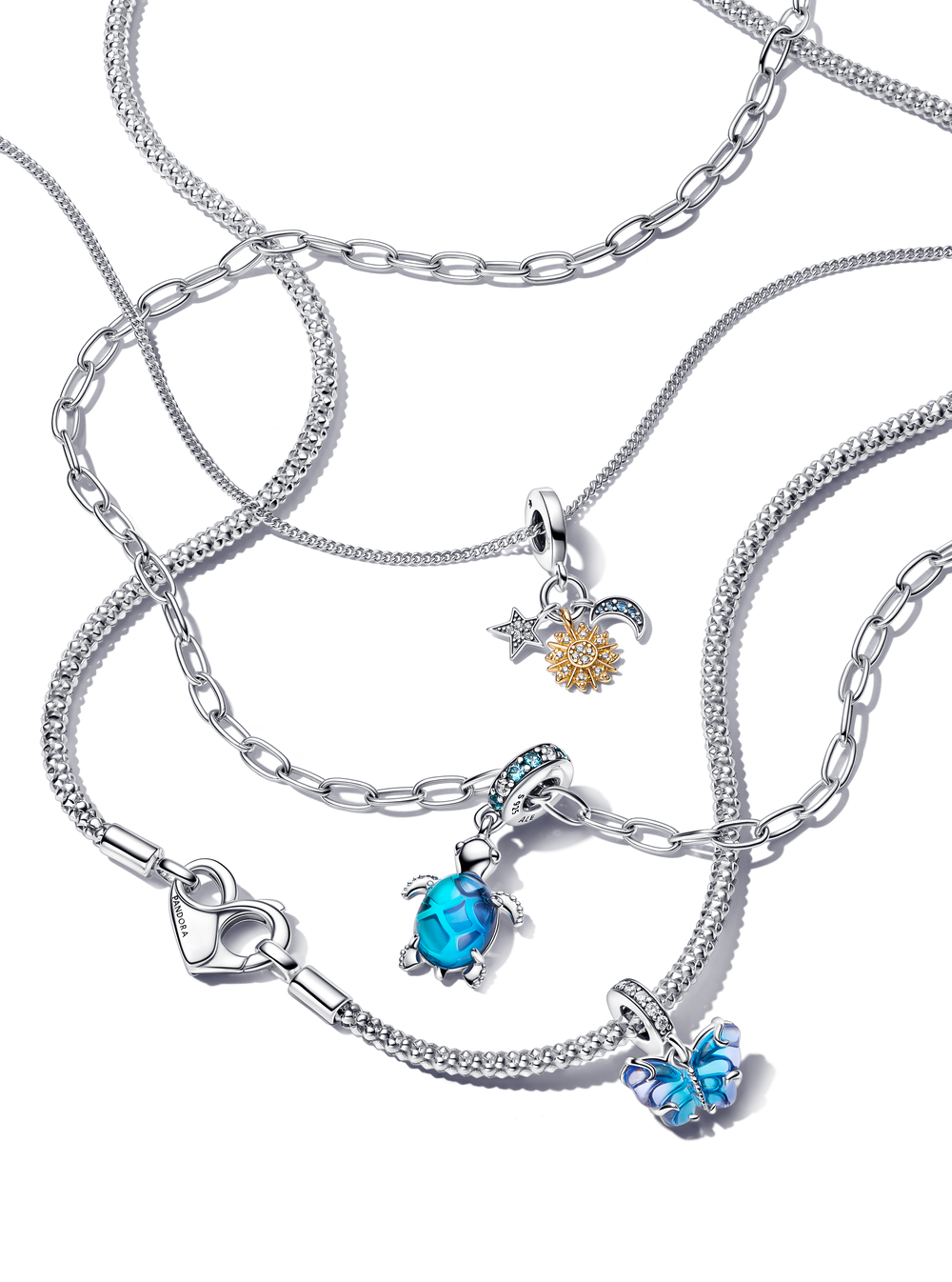 Two-tone Celestial Triple Dangle Charm